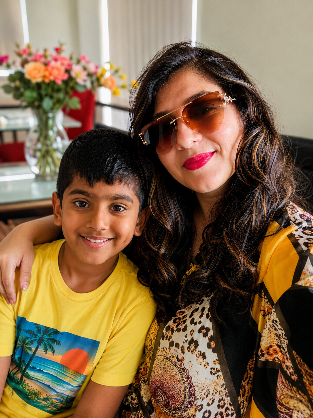 Jashwin with her son Silas — the reason behind everything
